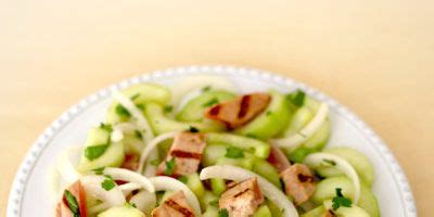 grilled-tuna-and-marinated-cucumber-salad image