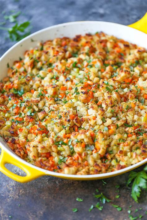 homemade-stovetop-stuffing-damn-delicious image