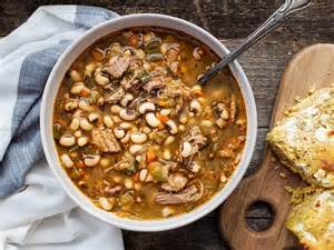 hearty-pulled-pork-and-green-chile-black-eyed-pea-soup image