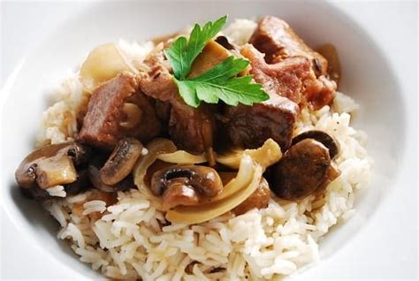 slow-cooker-beef-tips-in-mushroom-sauce image