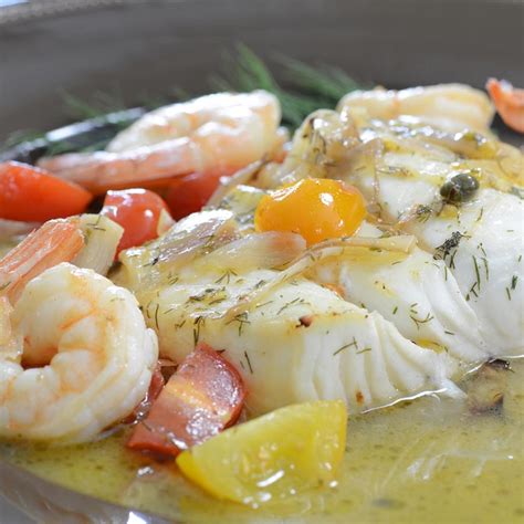 halibut-and-shrimp-in-lemon-butter-sauce image