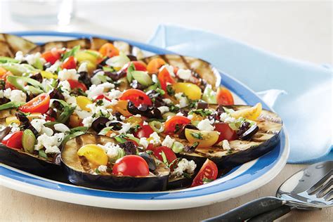 grilled-eggplant-with-tomatoes-and-feta-food image