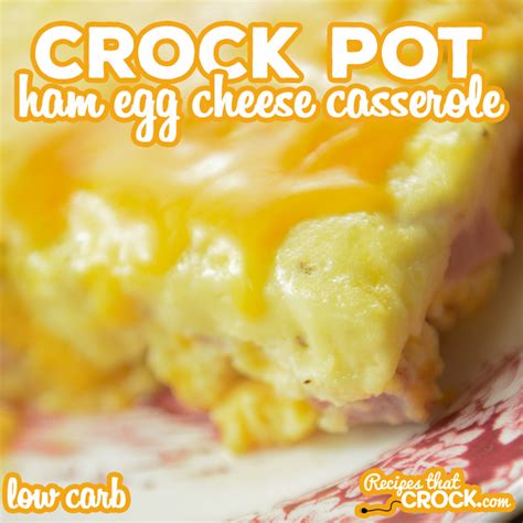 crock-pot-ham-egg-cheese-casserole-low-carb image
