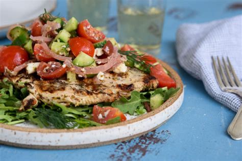 greek-style-grilled-chicken-paillard-recipe-pamela image