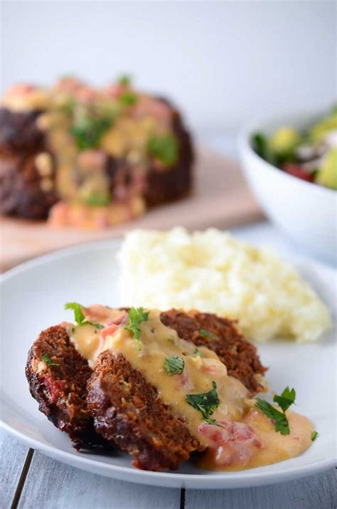 chorizo-meatloaf-with-chipotle-queso-sauce-lifes image