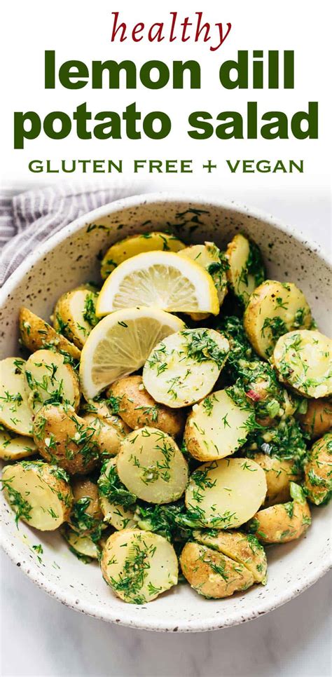 healthy-lemon-dill-potato-salad-no-mayo-my-food image
