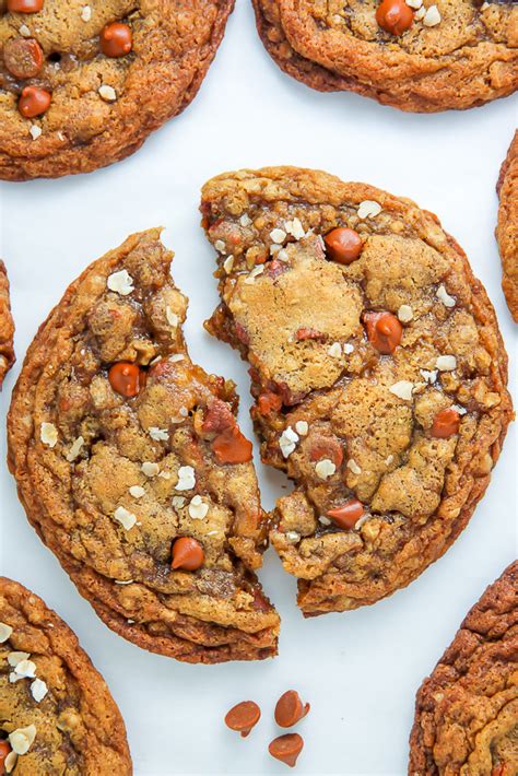brown-butter-cinnamon-chip-oatmeal-cookies-baker-by-nature image