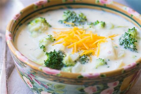 broccoli-and-cheddar-cheese-chowder-the-view image