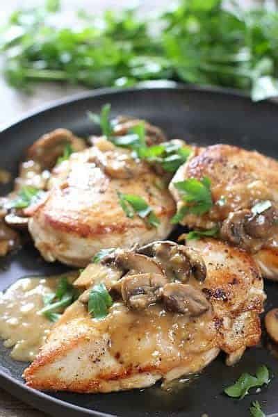 easy-chicken-breasts-with-mushroom-pan-sauce image