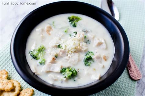 homemade-cream-of-chicken-soup-with-broccoli image