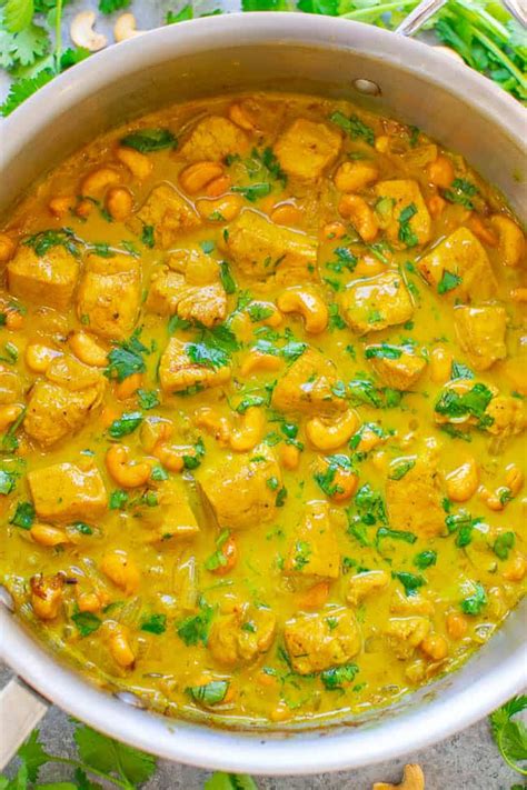 yellow-chicken-coconut-curry-chicken-korma-averie image