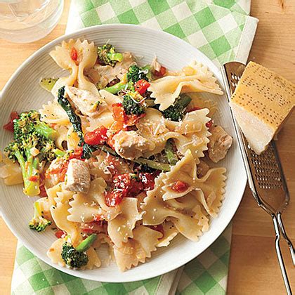 parmesan-chicken-with-bow-ties-recipe-myrecipes image