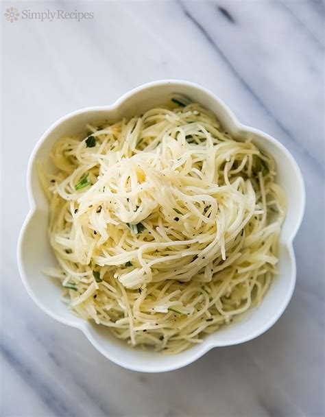 angel-hair-pasta-with-garlic-herbs-and-parmesan-recipe-simply image