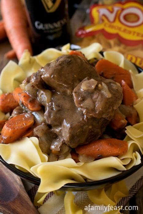 beef-and-guinness-casserole-with-noodles-a-family image