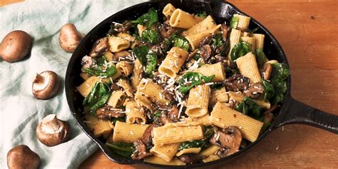 best-garlic-butter-mushroom-pasta-recipe-delish image