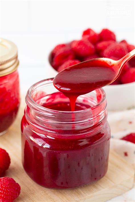 easy-raspberry-sauce-only-4-ingredients image