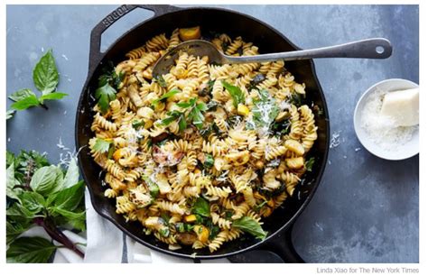 lemony-pasta-with-zucchini-and-fresh-herbs image