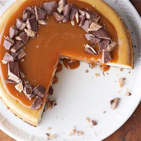 caramel-toffee-cheesecake-better-homes-gardens image