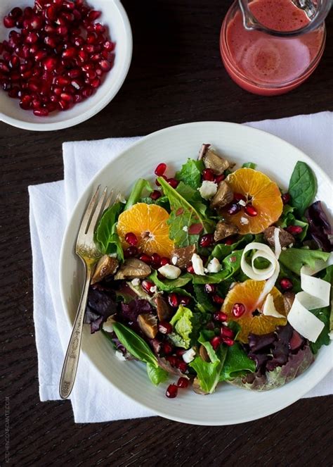 chestnut-salad-with-pomegranate-dressing-kitchen image