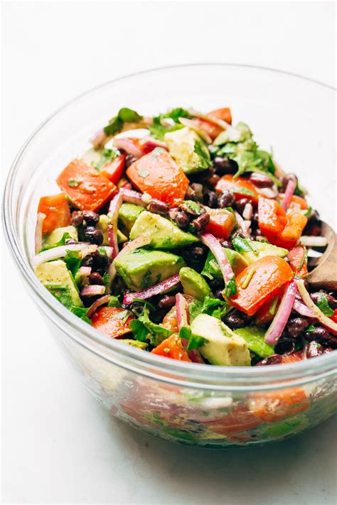 black-bean-tomato-avocado-salad-recipe-little-spice image