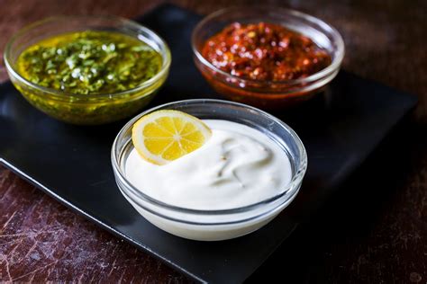 three-moroccan-dipping-sauces-partial-ingredients image