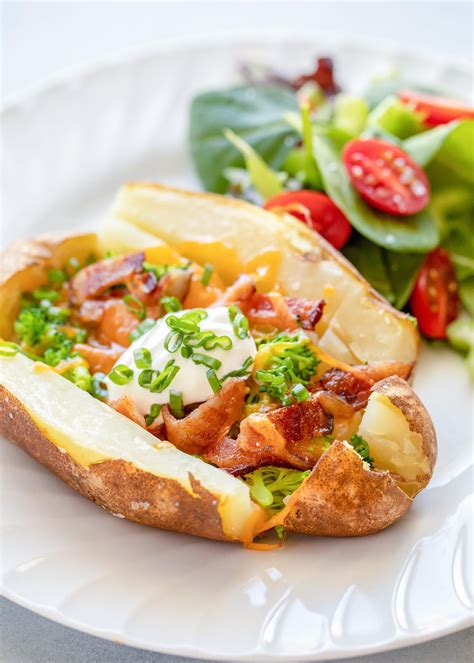 loaded-baked-potatoes-recipe-simply image