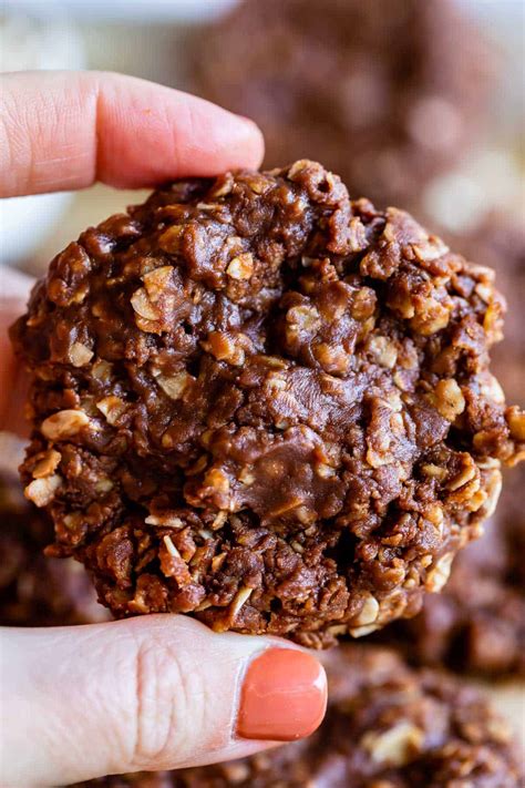 no-bake-peanut-butter-oatmeal-cookies-the-food image
