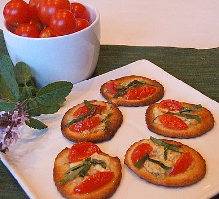 pizzette-with-gorgonzola-tomato-and-basil-recipe-girl image