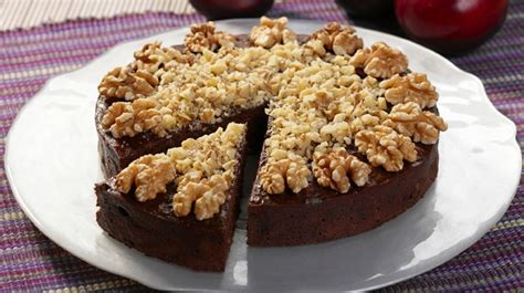chocolate-plum-walnut-torte-oldways image
