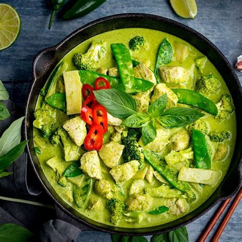 thai-green-chicken-curry-recipe-nickys-kitchen-sanctuary image