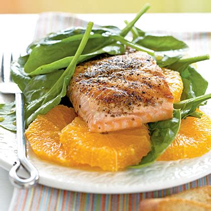grilled-salmon-and-spinach-salad-recipe-myrecipes image