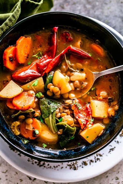 easy-lentil-soup-recipe-healthy-soup-a-bowl-of image