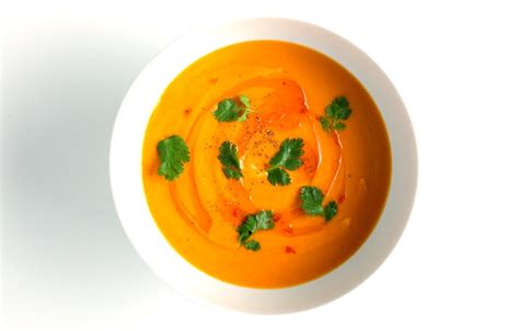 carrot-coconut-soup-recipe-bon-apptit image