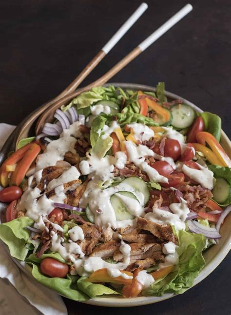 the-best-chicken-bacon-ranch-salad-of-summer-bless image