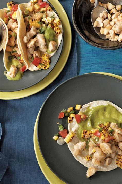 tacos-with-chicken-in-poblano-chile-sauce image