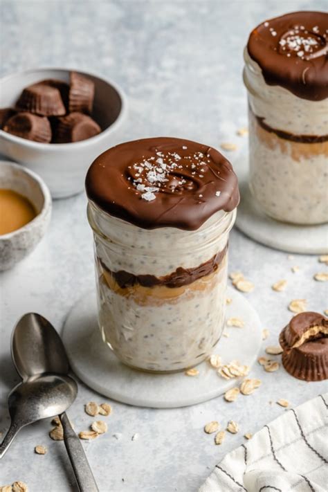 high-protein-peanut-butter-overnight-oats-ambitious image