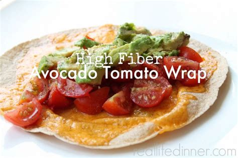 high-fiber-avocado-and-tomato-wrap-real-life-dinner image