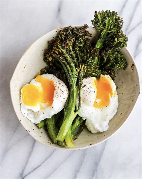 roasted-broccolini-with-poached-egg-by image