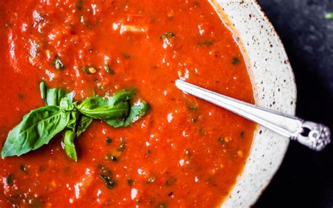 homemade-roasted-tomato-basil-soup-ambitious image