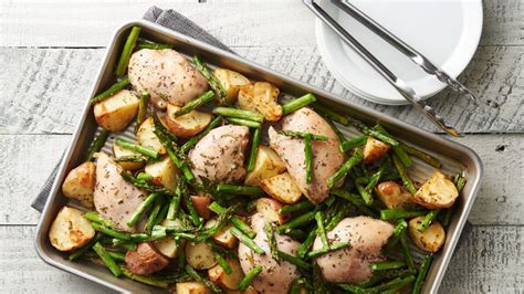 rosemary-chicken-and-potato-sheet-pan-dinner image