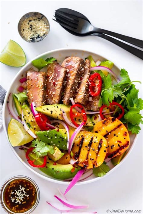 grilled-tuna-steak-salad-recipe-chefdehomecom image