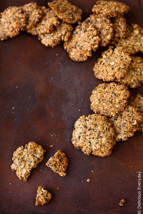 vegan-tahini-cookies-recipe-sweet-saltydelicious image