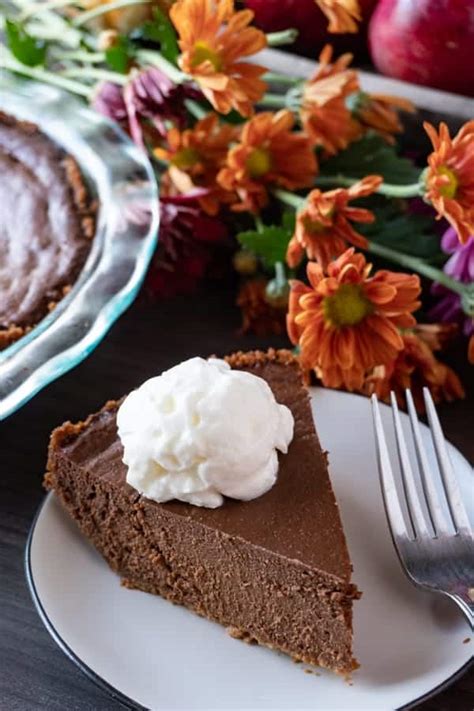 the-best-chocolate-pumpkin-pie-easy-homemade image