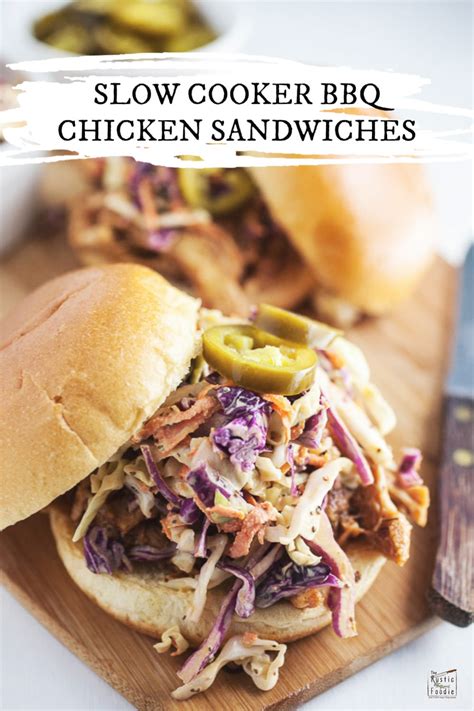 crockpot-bbq-chicken-sandwich-with-slaw-the-rustic image