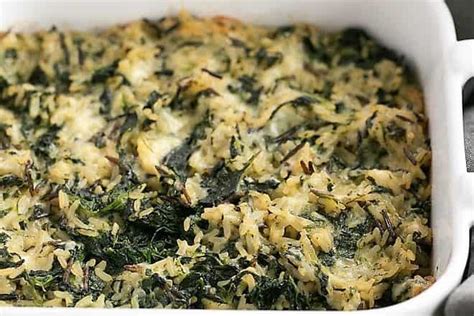 cheesy-spinach-rice-casserole-that-skinny-chick-can-bake image