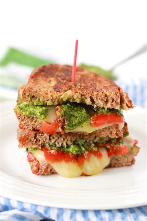 grilled-cheese-with-pesto-and-roasted-red-peppers image