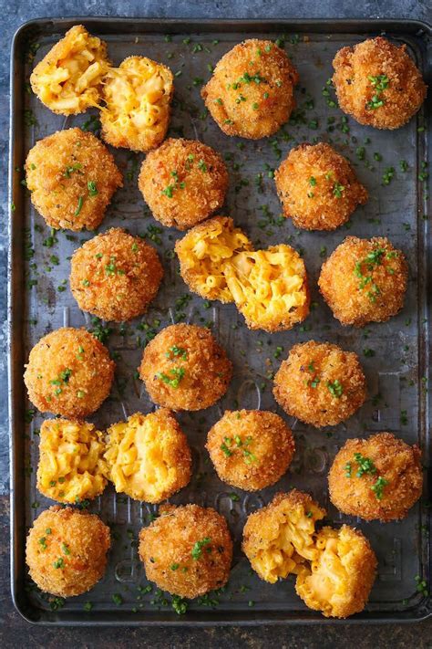 fried-mac-and-cheese-balls-damn-delicious image