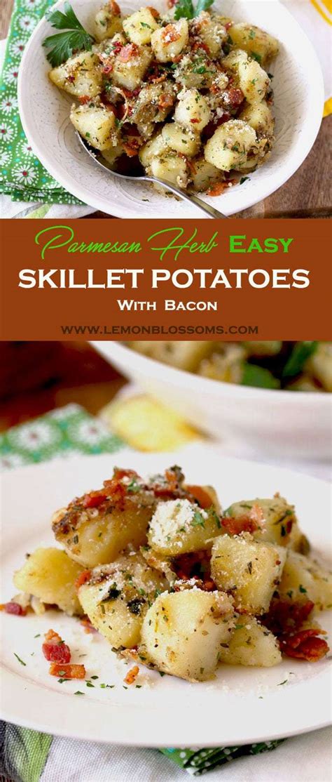 crispy-skillet-potatoes-with-bacon-and-herbs-lemon image