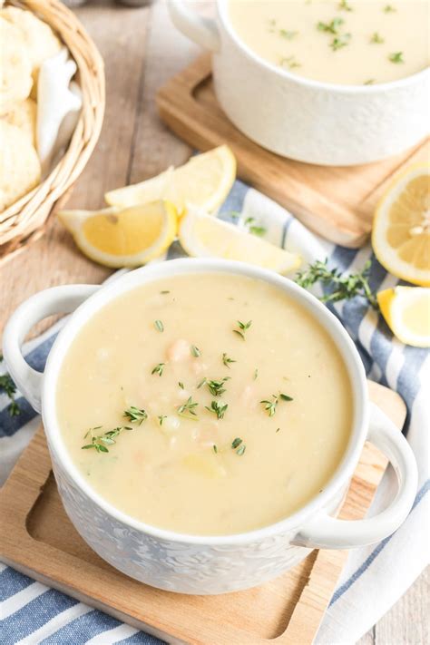 white-bean-soup-with-potato-lemon-and-thyme image