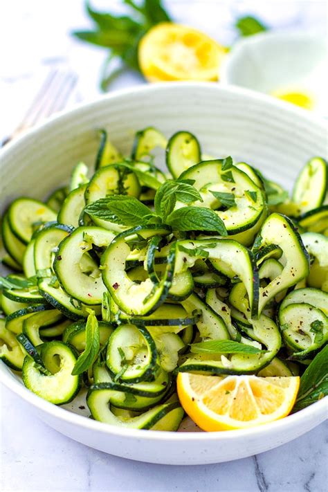 5-minute-zucchini-salad-with-lemon-mint-cooked image